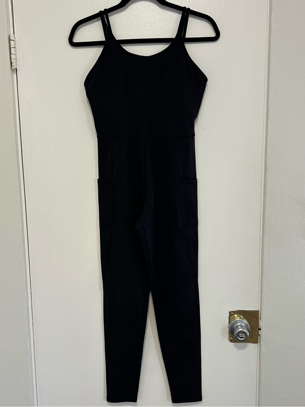 AS Revival Black Sleeveless Slim Jumpsuit with Pockets